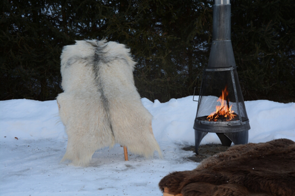 B-Ware Edles Kaschmir Ziegenfell XXL